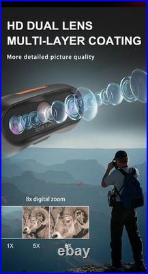 VRNV100 3D VR Head-mounted Night Vision Telescope 8X Digital Zooming Binocular