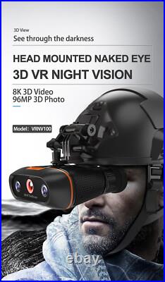 VRNV100 3D VR Head-mounted Night Vision Telescope 8X Digital Zooming Binocular VRNV100 3D VR Head-mounted Night Vision Telescope 8X Digital Zooming Binocular