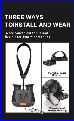 VRNV100 3D VR Head-mounted Night Vision Telescope 8X Digital Zooming Binocular