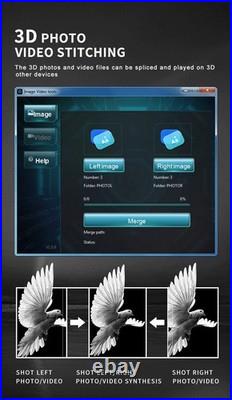 VRNV300 3D IR Night Vision Binoculars 4K UHD 6x Digital Zoom Camera Head Mounted