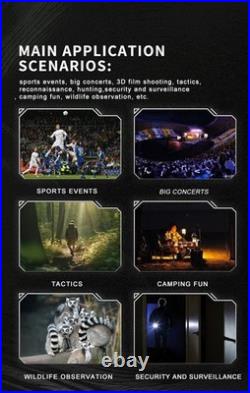 VRNV300 3D IR Night Vision Binoculars 4K UHD 6x Digital Zoom Camera Head Mounted