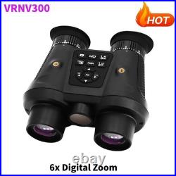 VRNV300 3D Infrared Night Vision Binoculars 4K UHD Video 6x Digital Zoom Camera