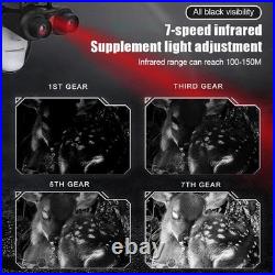 VRNV300 3D Infrared Night Vision Binoculars 4K UHD Video 6x Digital Zoom Camera