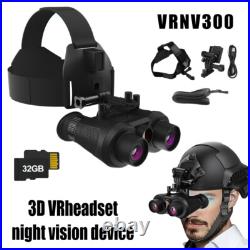 VRNV300 3D VR Infrared Night Vision Binoculars 4K UHD Video 6x Digital Zoom