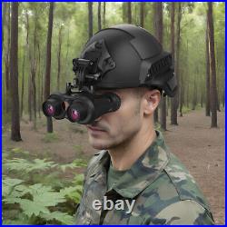 VRNV300 Infrared Night Vision Binoculars 4K 3D Head Mounted Goggles 6X Zoom 300M