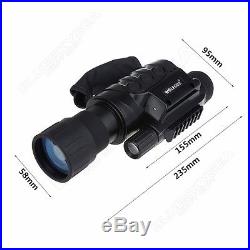 Video Camera Night Vision Monocular IR Surveillance Hunting 650D DVR+Battery Kit
