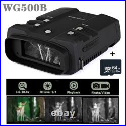 WG500B HD 1080P Infrared Night Vision Binoculars Telescope Hunting w 64G TF Card