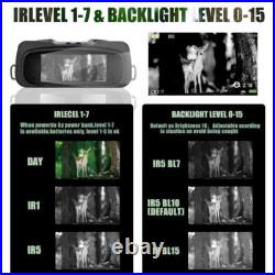 WG500B HD 1080P Infrared Night Vision Binoculars Telescope Hunting w 64G TF Card