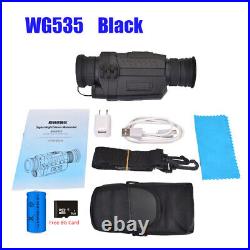 WG535 Digital Night Vision Monocular 200m DVR Night Vision Scope 5X Optical Zoom