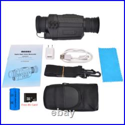 WG535 Digital Night Vision Monocular 200m Scope 5x Optical Magnification Hunting