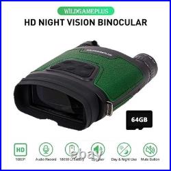 WG600B Infrared Night Vision Goggles Optical 1080P Hunting Binoculars with 64G TF