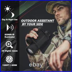 WG650Pro Night Vision Monoculars WiFi APP Infrared IR NV 1280 HD Telescope 400m