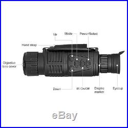 WG-37 5x40 Handheld Digital IR NV Night Vision Monocular Takes Photos+Video 4GB