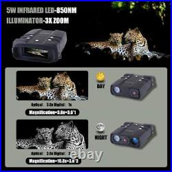 WILDGAMEPLUS WG500B Night Vision Binoculars with 3xDigital Infraed Night and Day