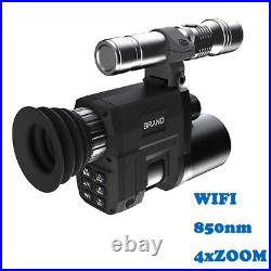 Wifi IR Night Vision Monocular Hunting Rifle Scope Digital Camera Sight 850nm