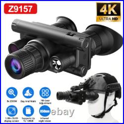 Z9157 4K UHD Tactical Night Vision Goggles 40MP, 8X Zoom Infrared Binoculars