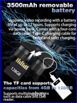 Z9157 4K UHD Tactical Night Vision Goggles 40MP, 8X Zoom Infrared Binoculars