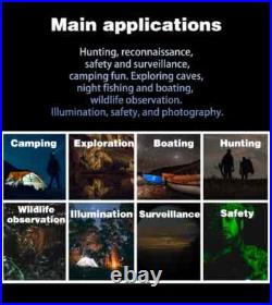 Z9157 4K UHD Tactical Night Vision Goggles 40MP, 8X Zoom Infrared Binoculars