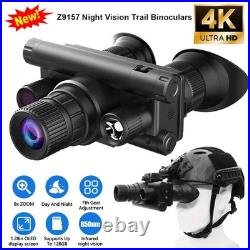 Z9157 Helmet NVG Mounted IR Night Vision Goggles Binocular 4K 8x Digital Zoom Z9157 Helmet NVG Mounted IR Night Vision Goggles Binocular 4K 8x Digital Zoom