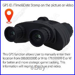 Zoom Óptico Viaje Prismáticos Night Vision IR 980ft Range Binoculars+Battery Kit